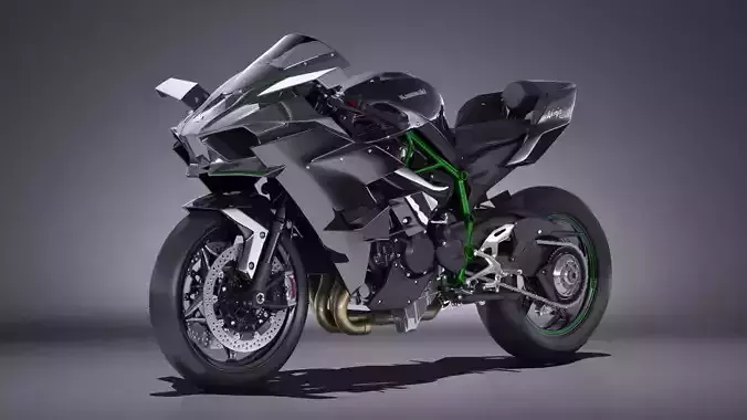 Kawasaki Ninja H2R Supercharged 2016 3D model