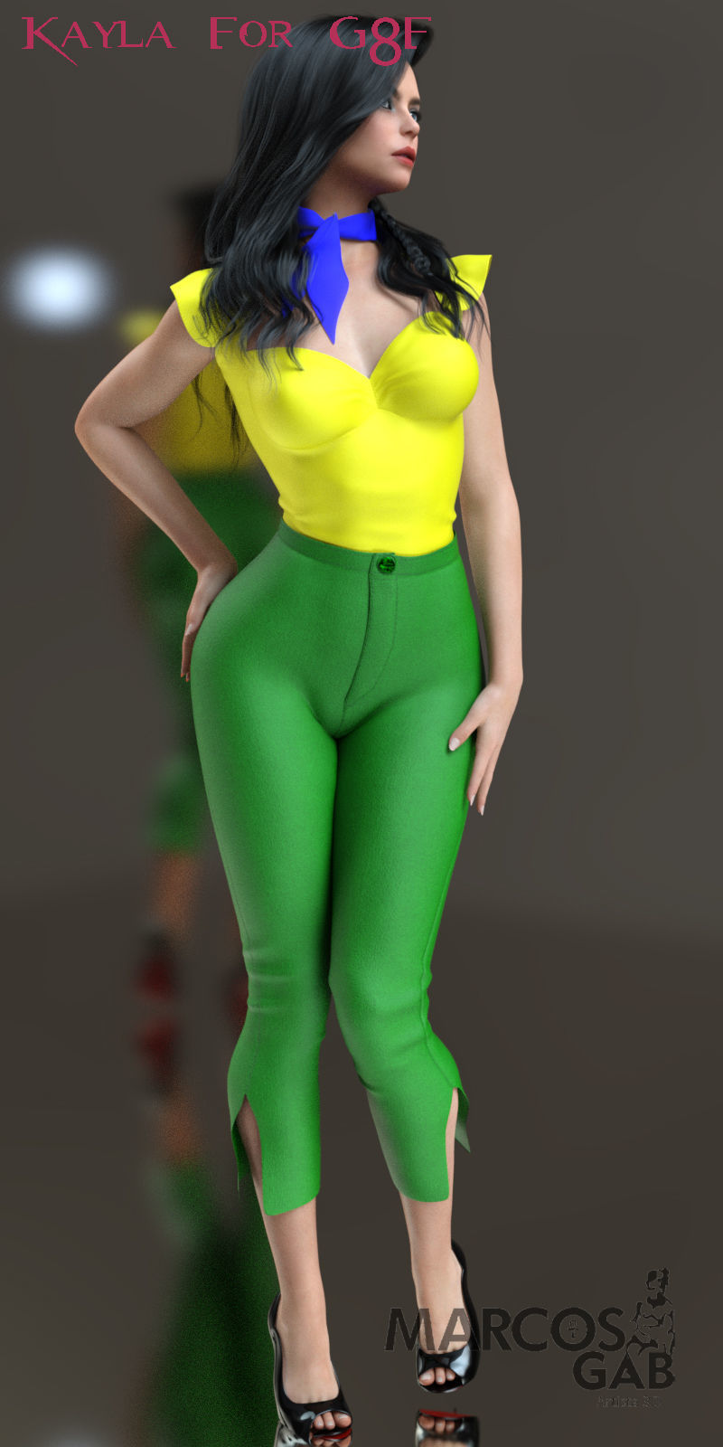 Kayla for Genesis 8 Female 3D model_22