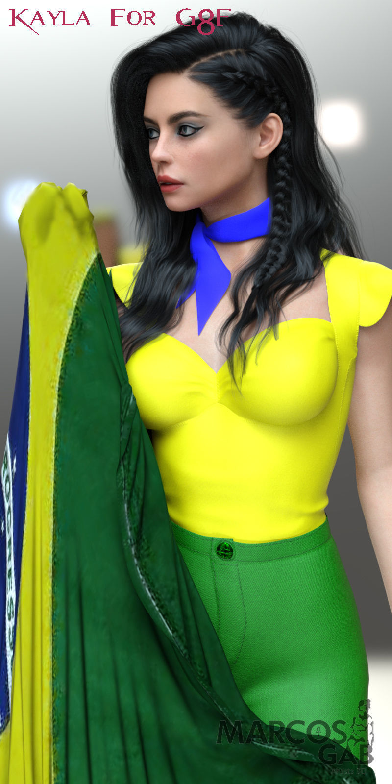 Kayla for Genesis 8 Female 3D model_8