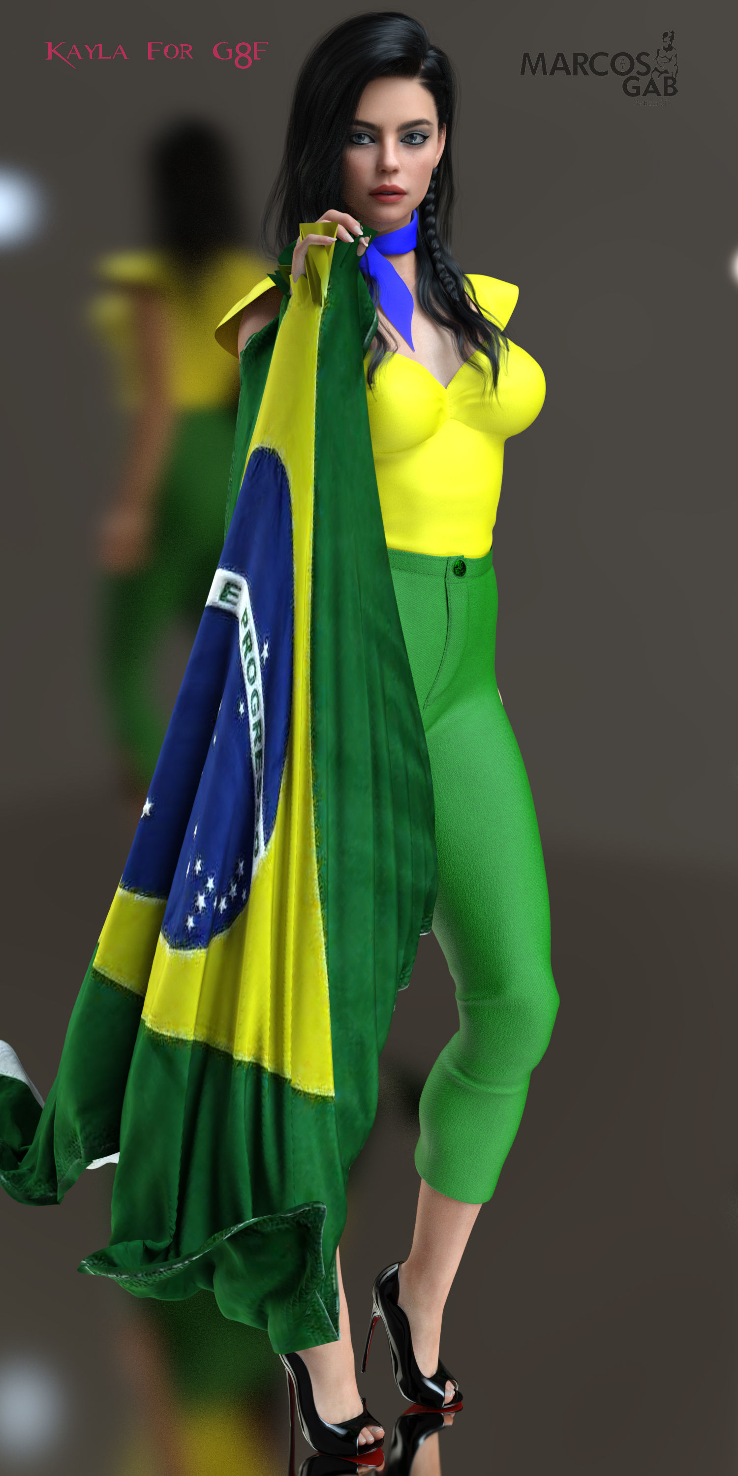 Kayla for Genesis 8 Female 3D model_10