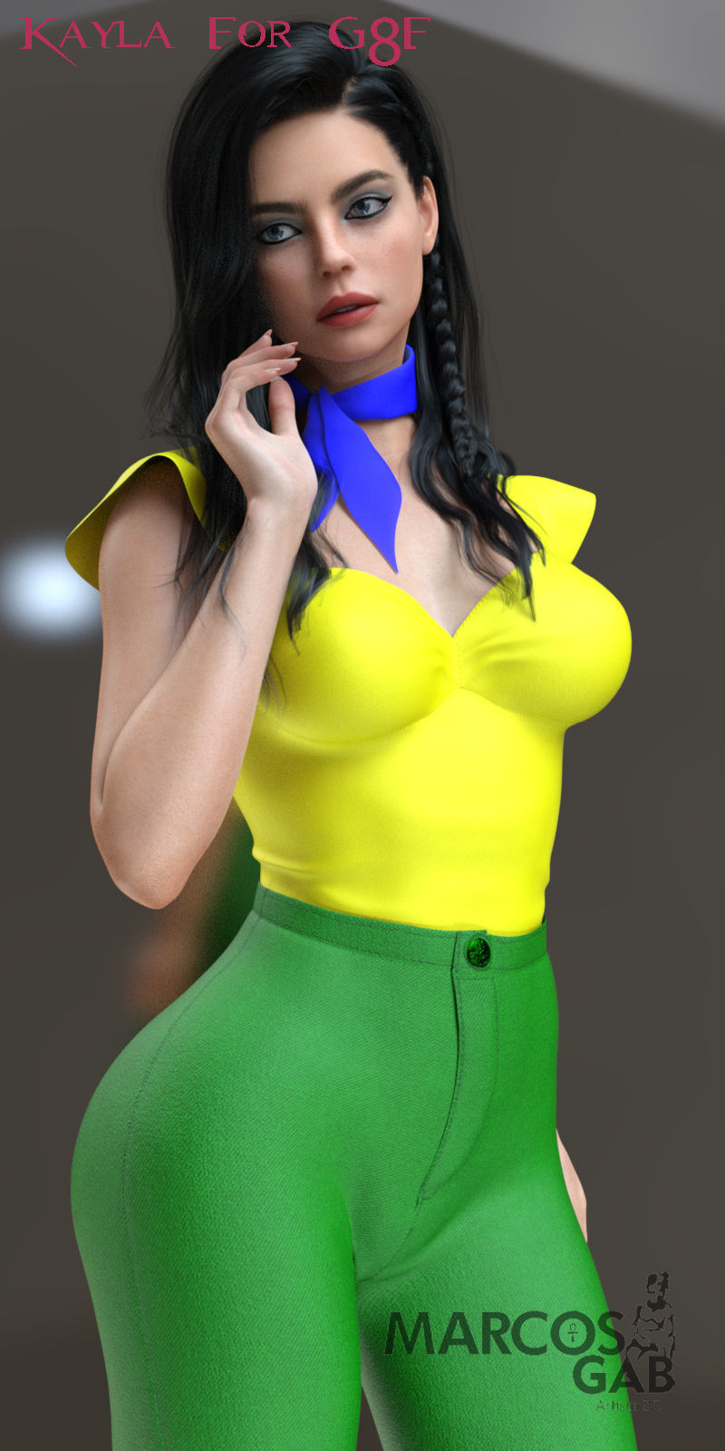 Kayla for Genesis 8 Female 3D model_26