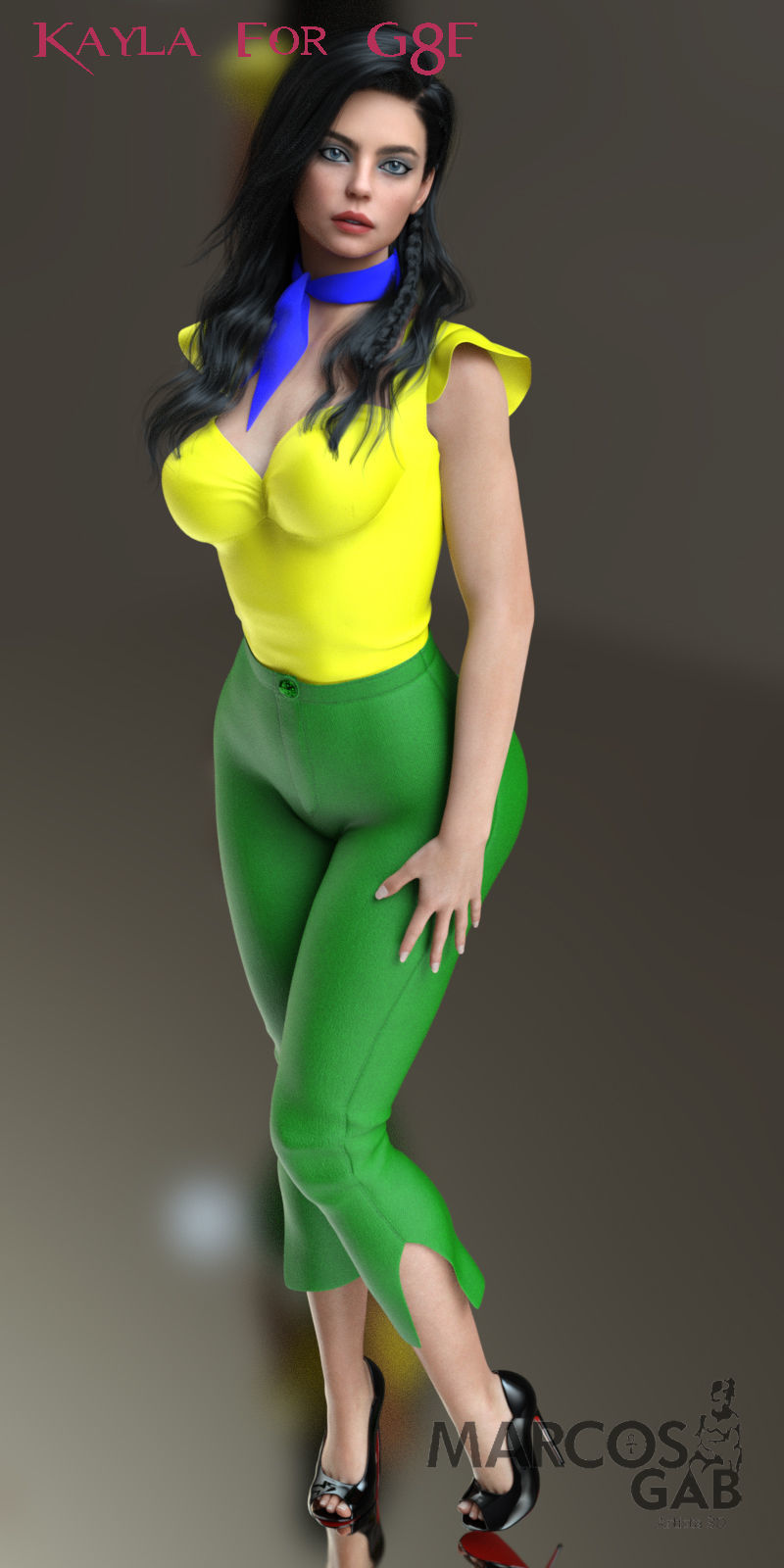Kayla for Genesis 8 Female 3D model_24