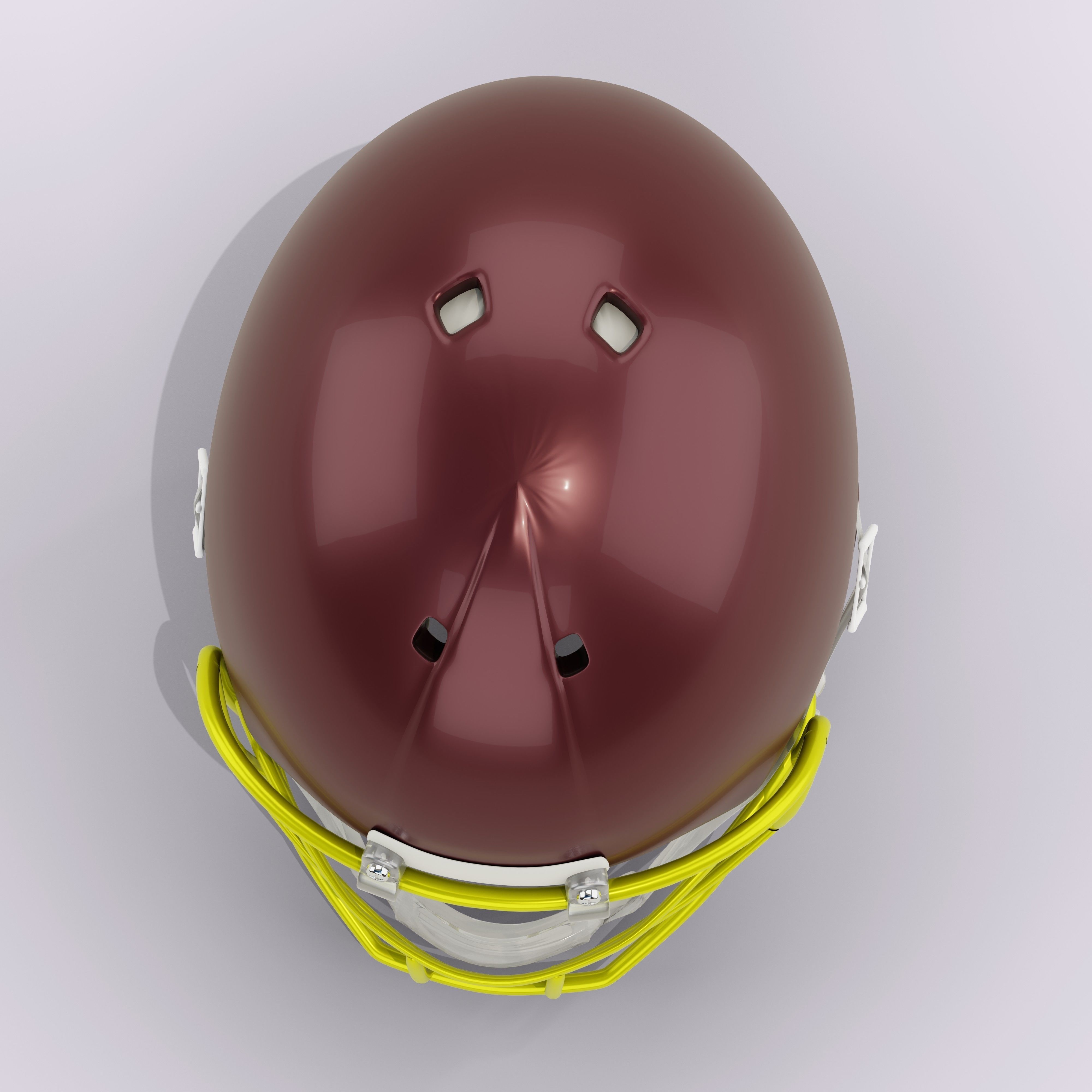 Generic American Football Helmet Low-poly 3D model_13