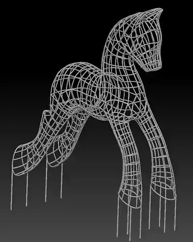 Garden figure PONY 3D print model
