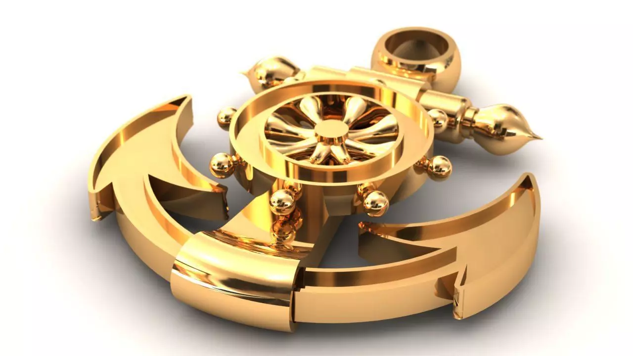 Dije de ancla - Anchor charm 4 3D print model_0