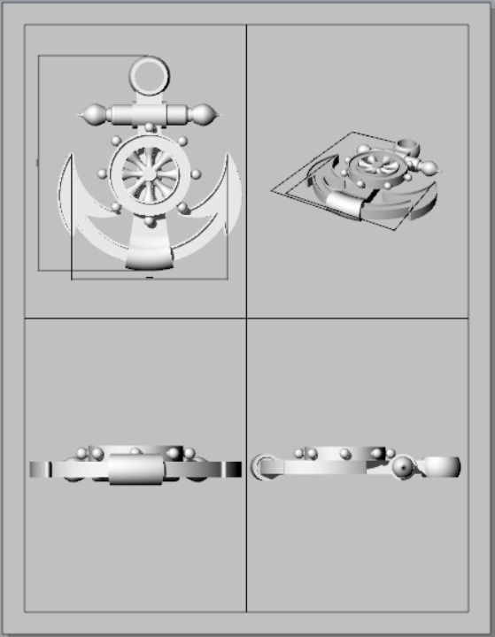 Dije de ancla - Anchor charm 4 3D print model_3