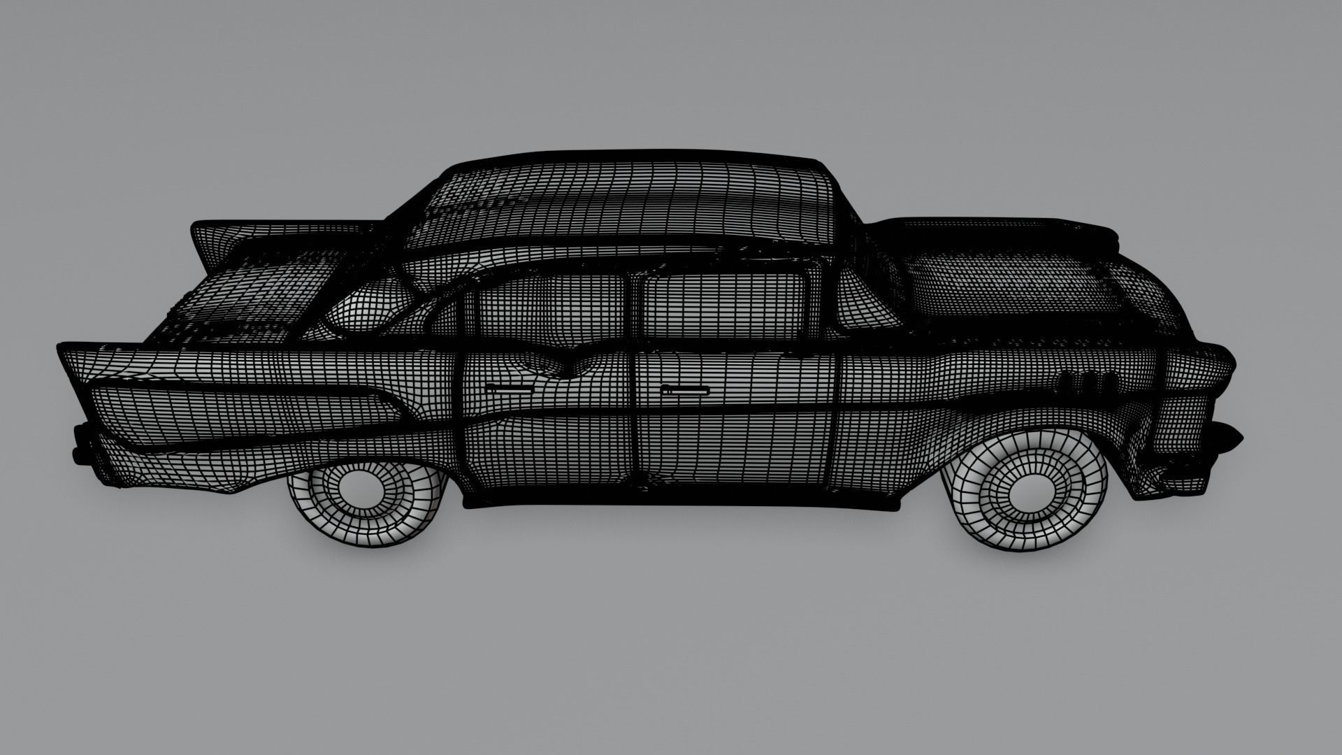1957 Chevorlet Bel Air  3D model_5