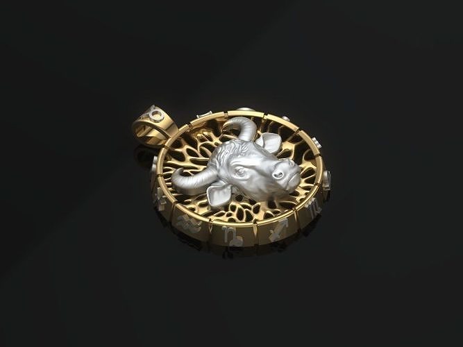 Pendant taurus ready for 3d print 3D print model