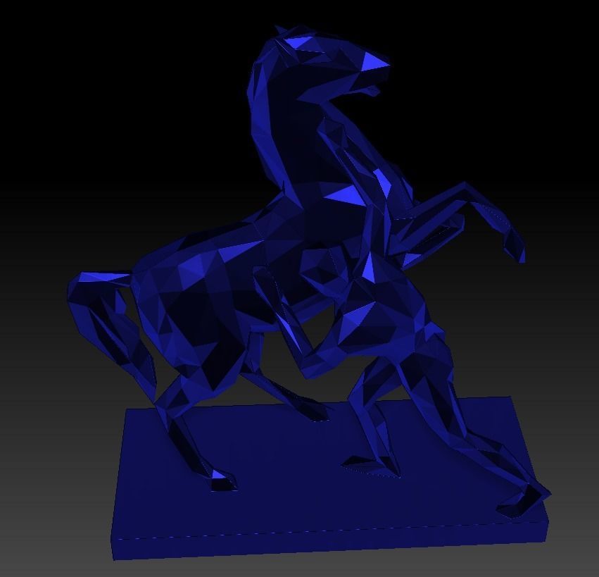 Horse sculptural group from Anichkov Bridge in Saint-Petersburg 3D print model_11