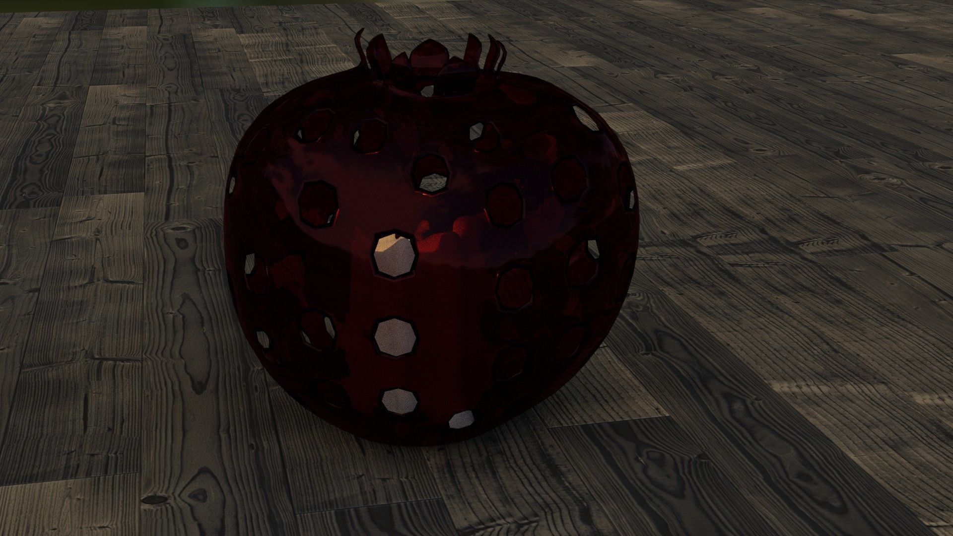 3d model of a lamp in the shape of a pomegranate 3D model_9