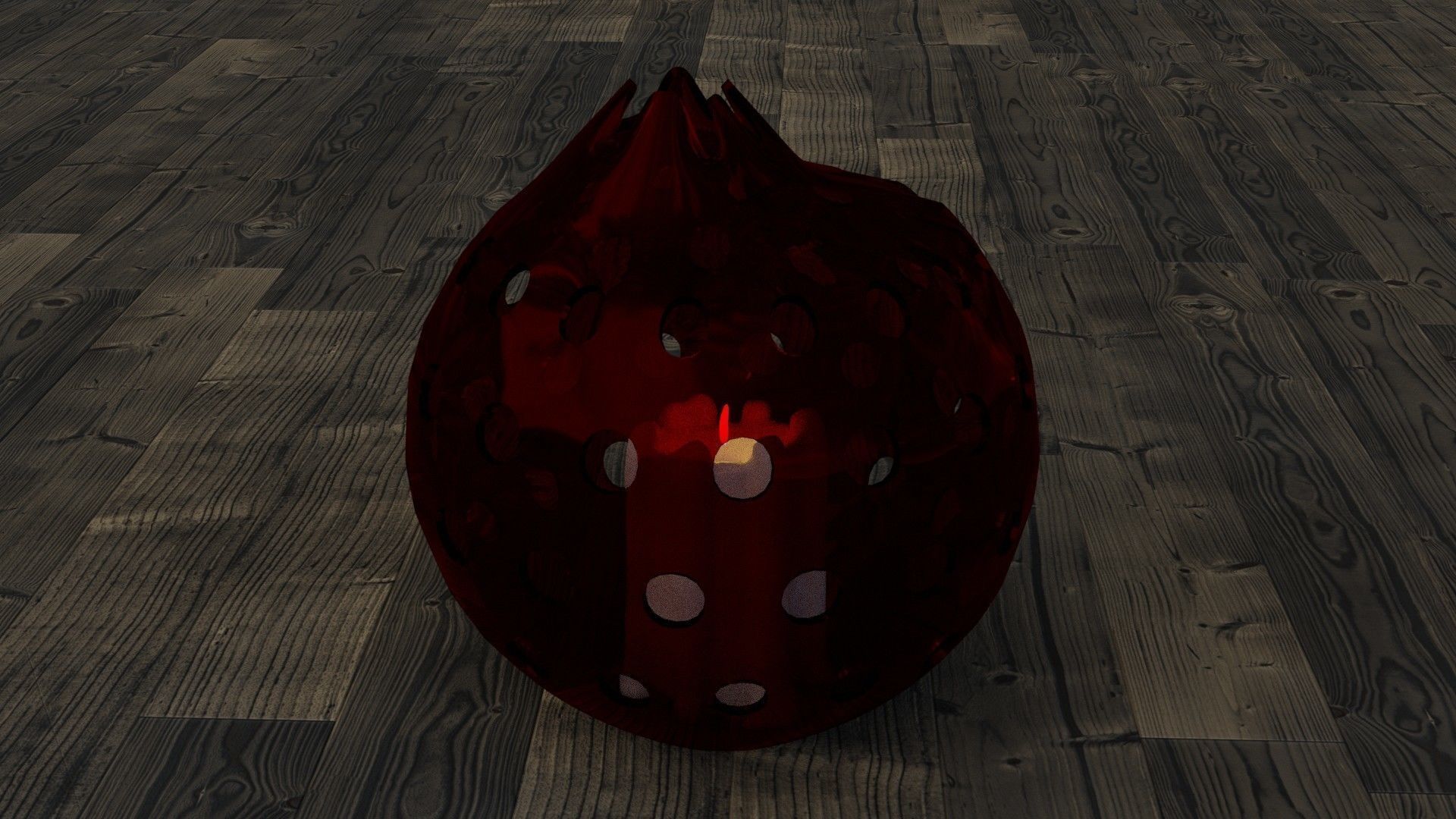 3d model of a lamp in the shape of a pomegranate 3D model_7