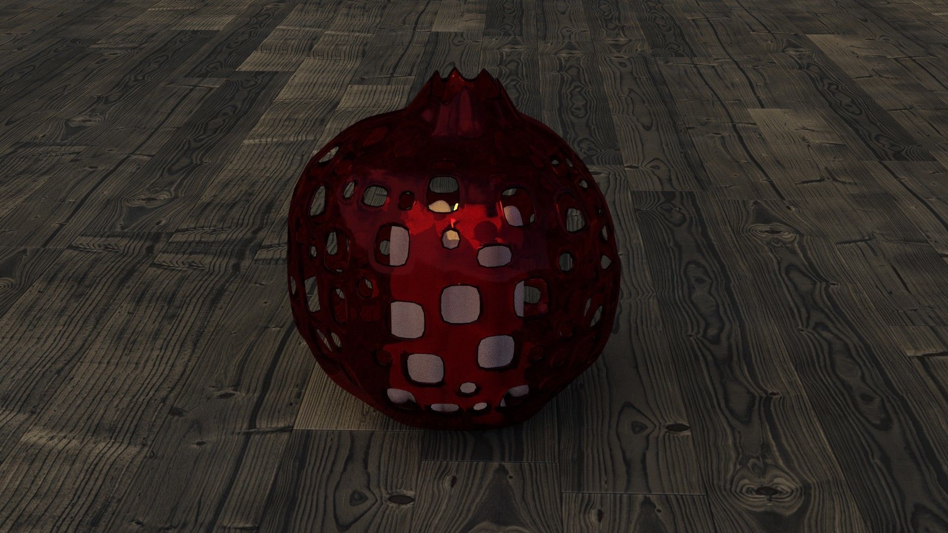 3d model of a lamp in the shape of a pomegranate 3D model_8
