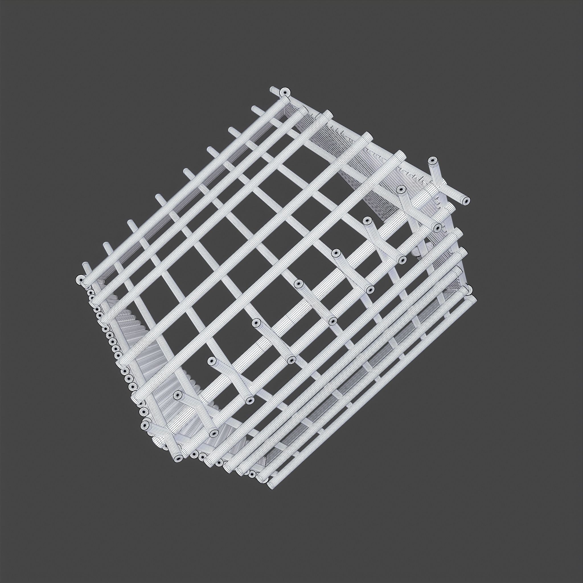 Viking Hut A Low-poly 3D model_37