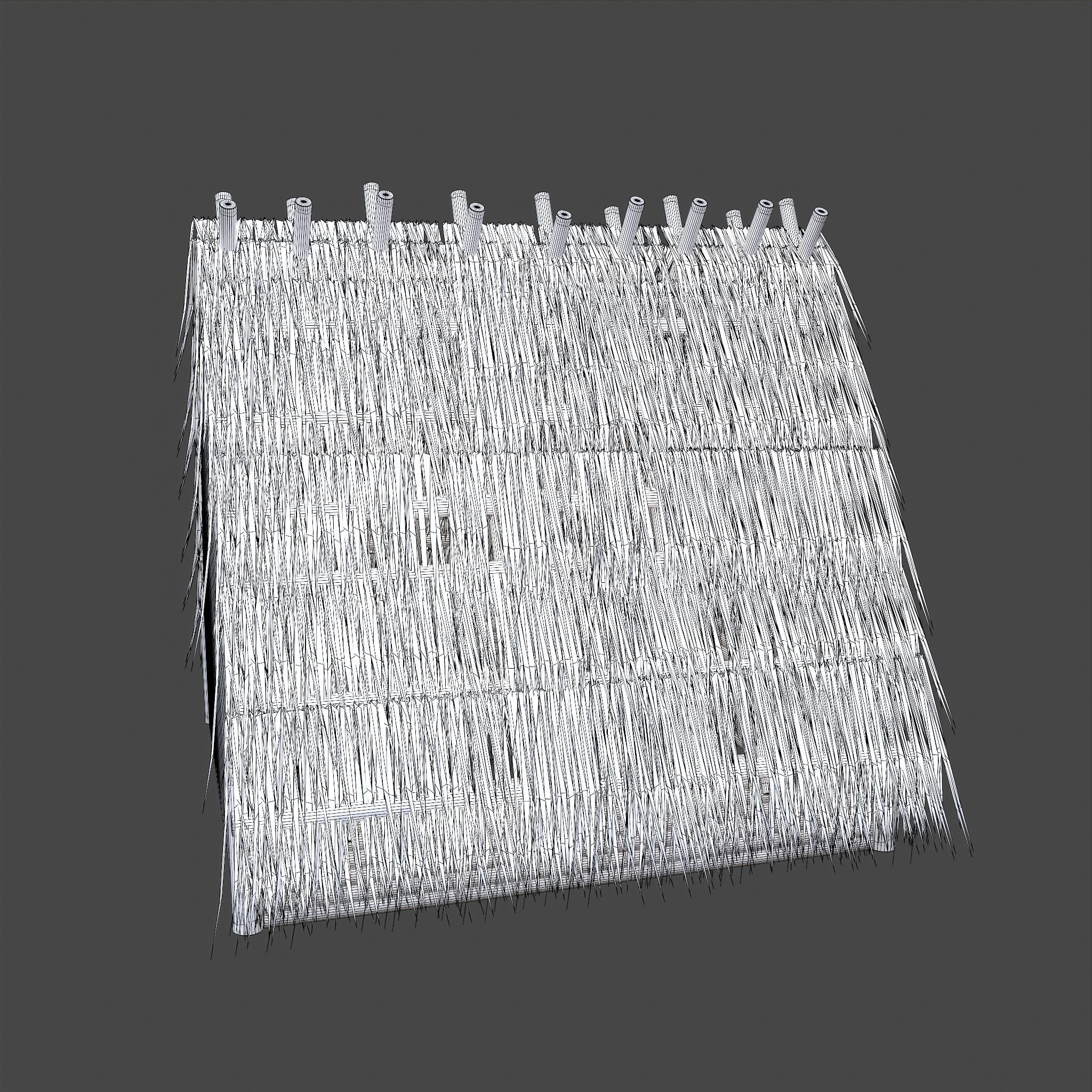 Viking Hut A Low-poly 3D model_28