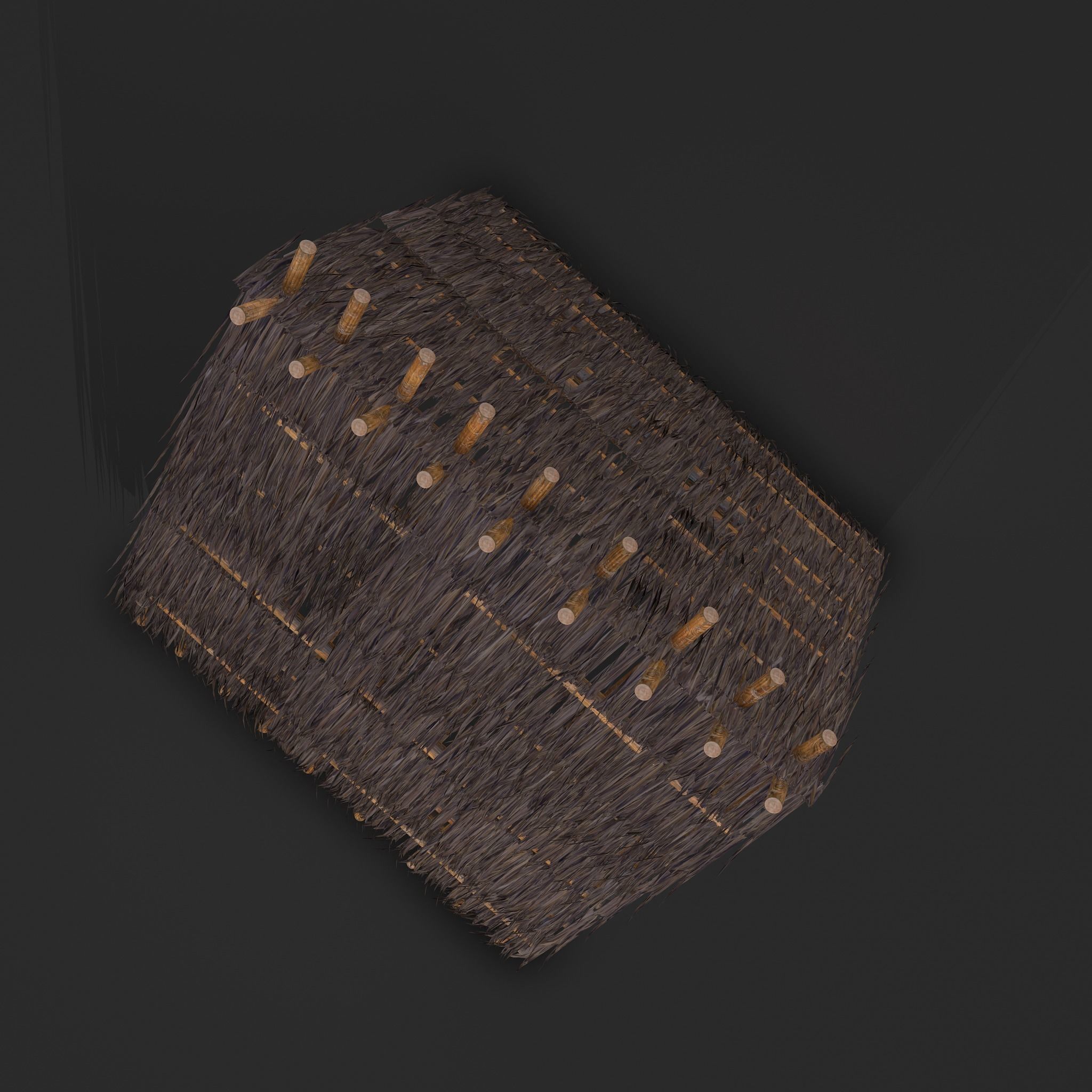 Viking Hut A Low-poly 3D model_20