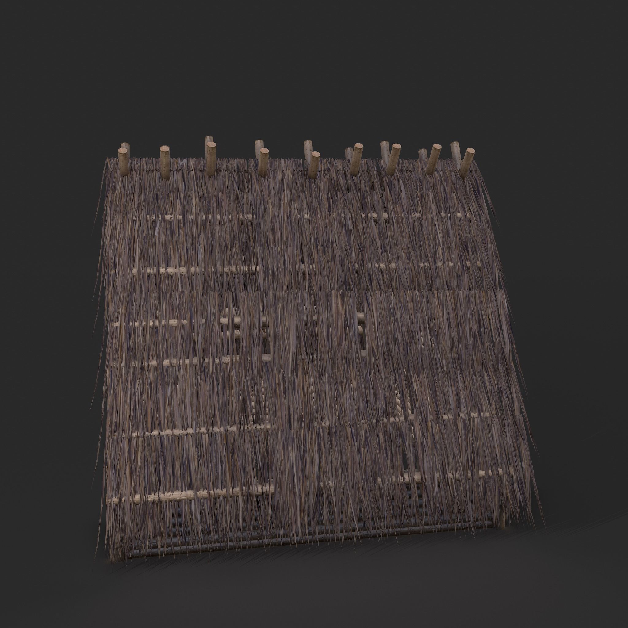 Viking Hut A Low-poly 3D model_5