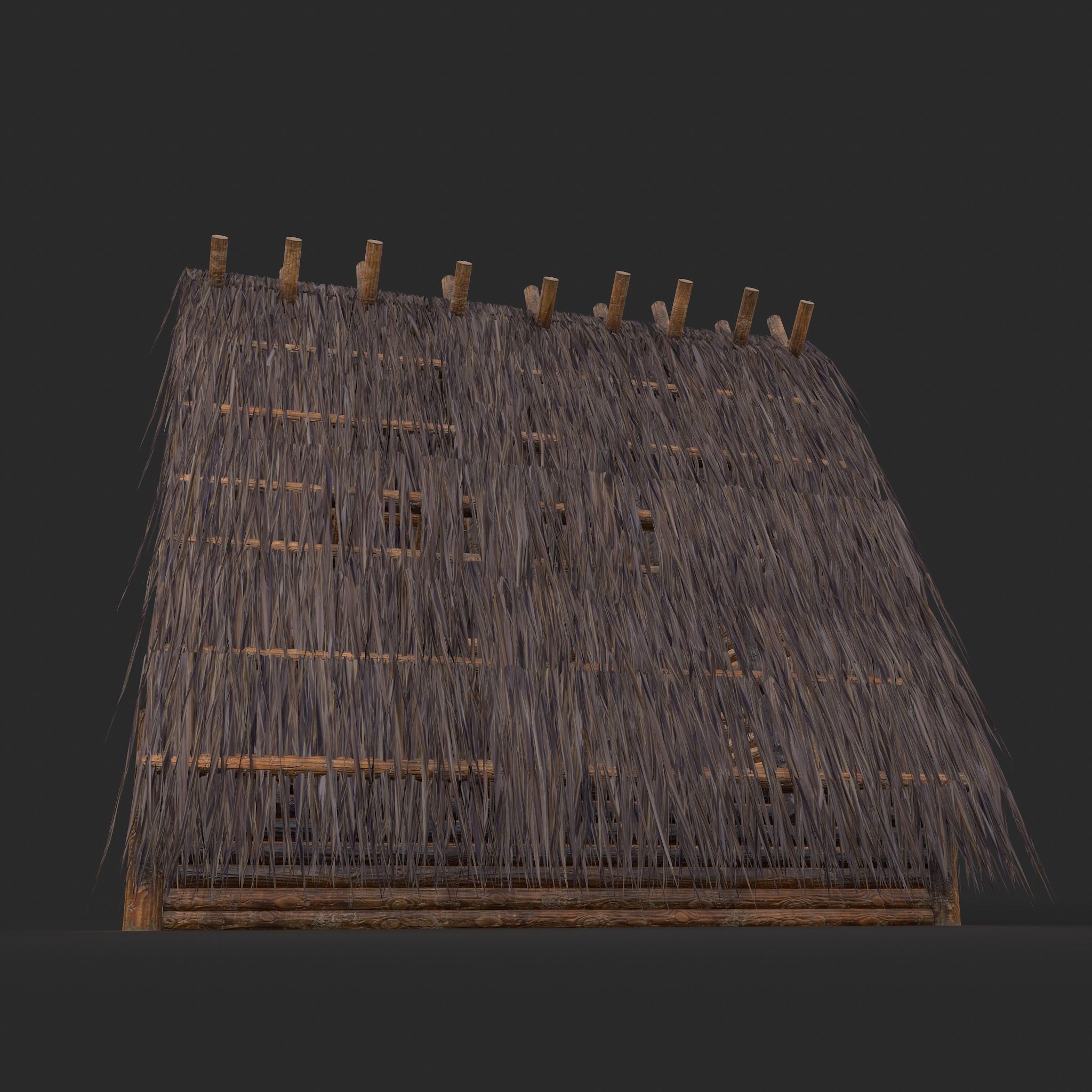 Viking Hut A Low-poly 3D model_18