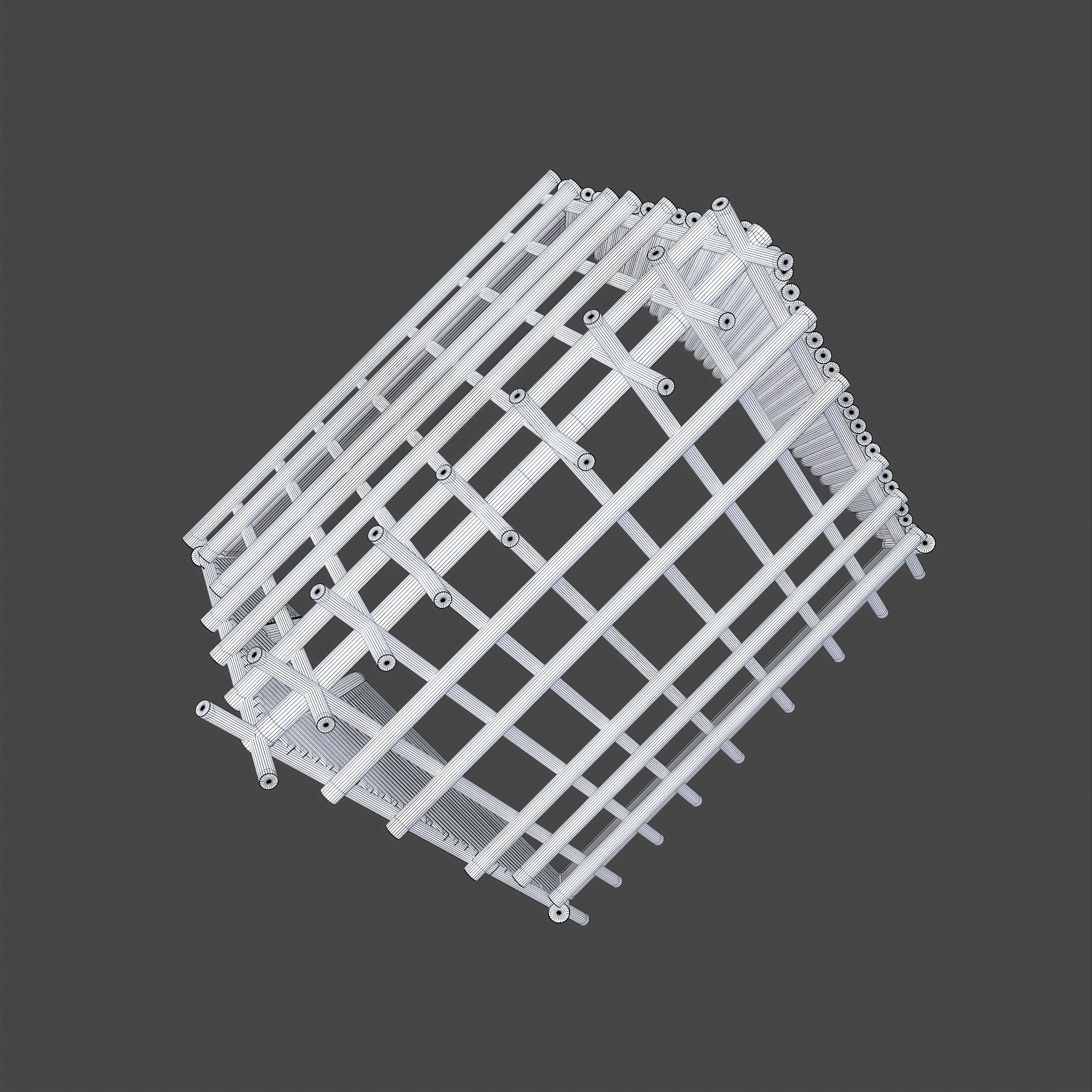 Viking Hut A Low-poly 3D model_35