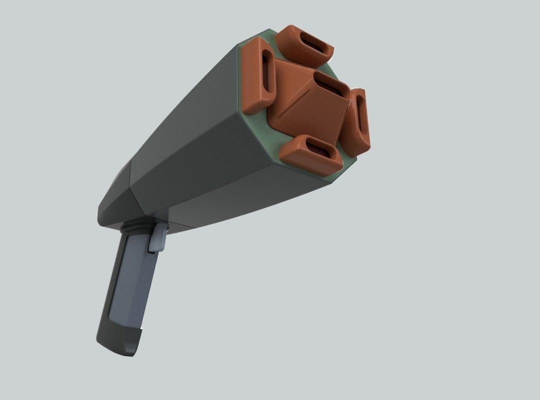 Multibarrel phaser Lower Decks 3D print model_3