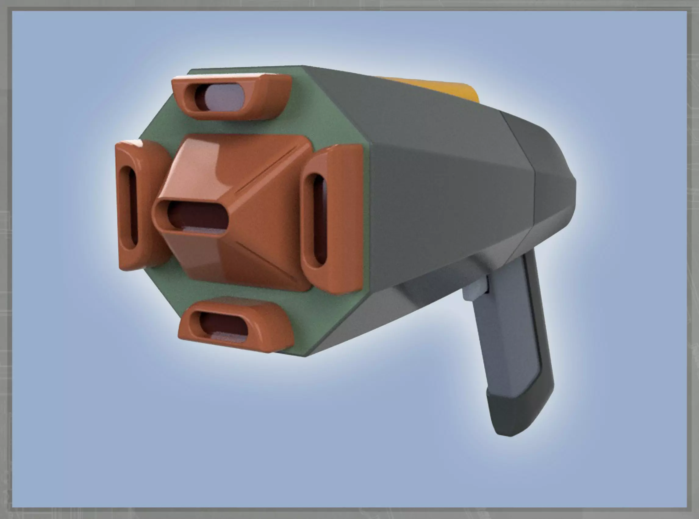 Multibarrel phaser Lower Decks 3D print model_0