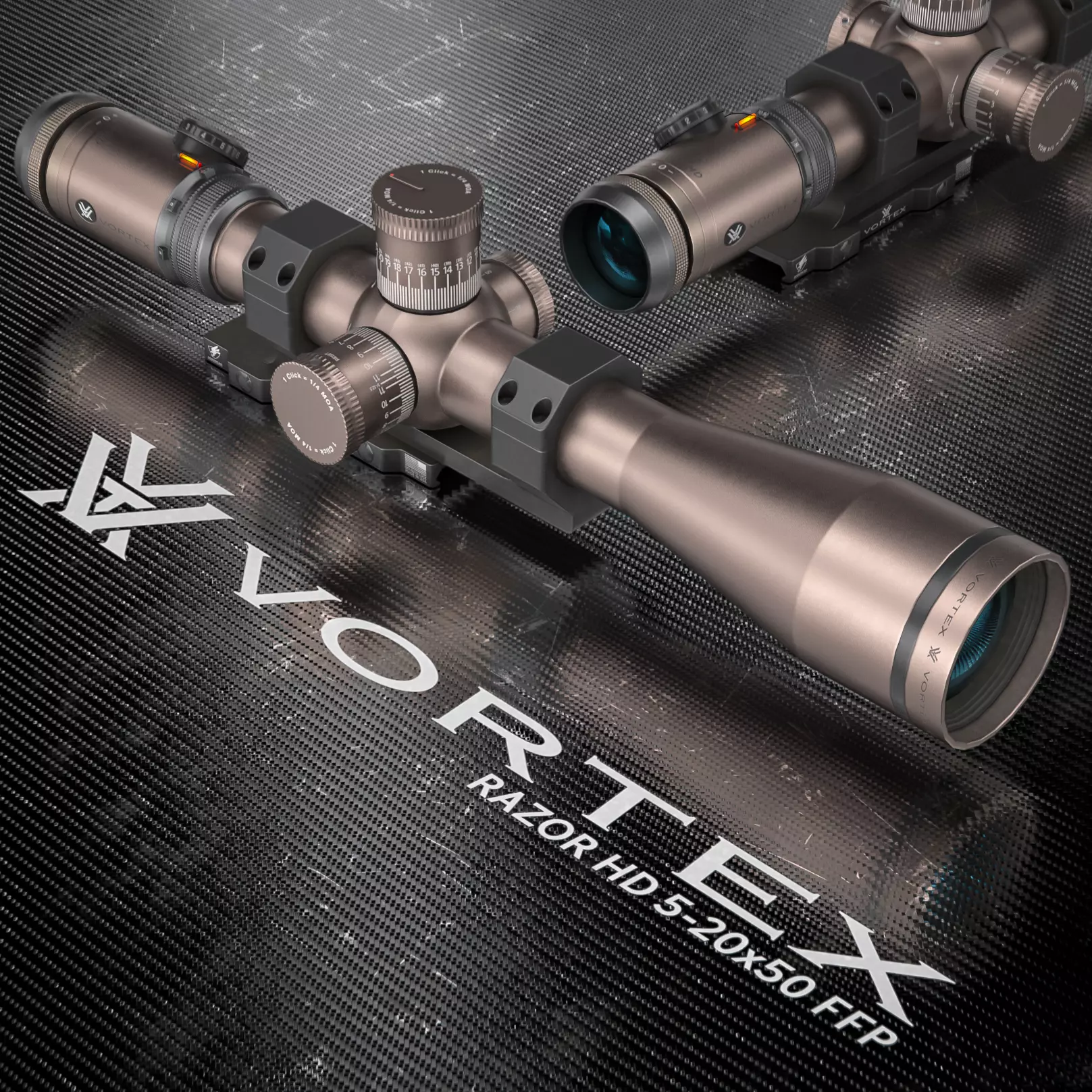 Vortex Razor HD 5-20x50 FFP Sniper Sight Aim PBR Game Ready Low-poly 3D model_0