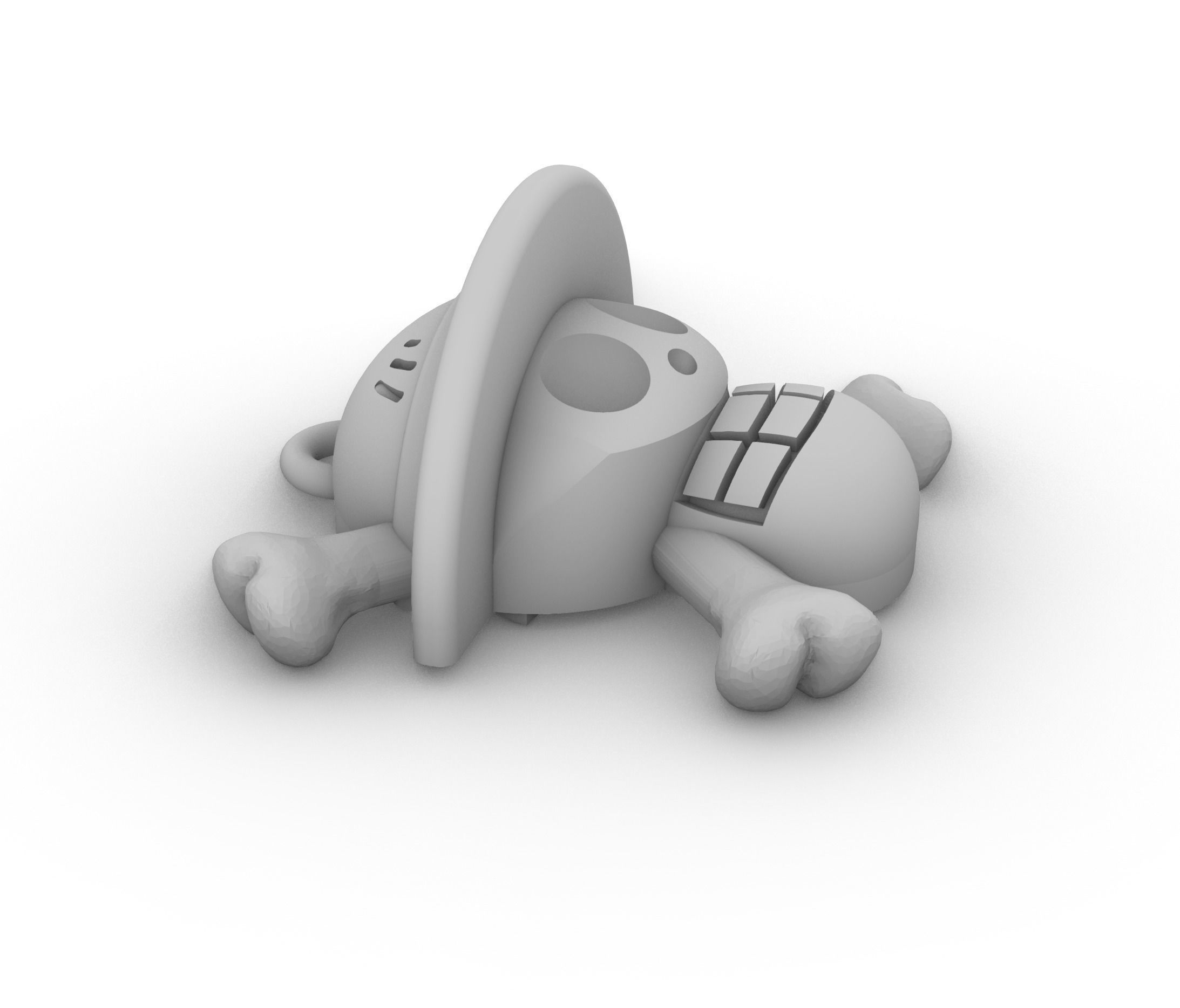 Straw Hat Pirates Pendant 3D print model_1