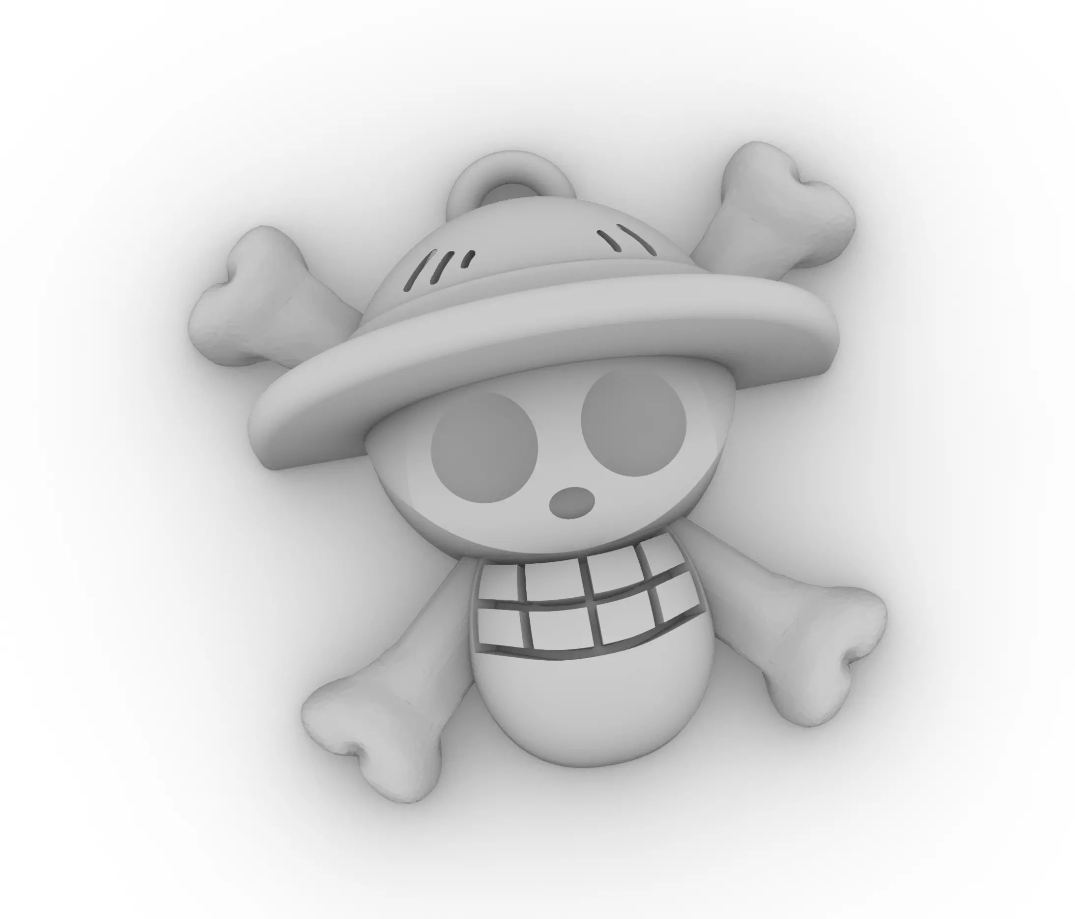 Straw Hat Pirates Pendant 3D print model_0
