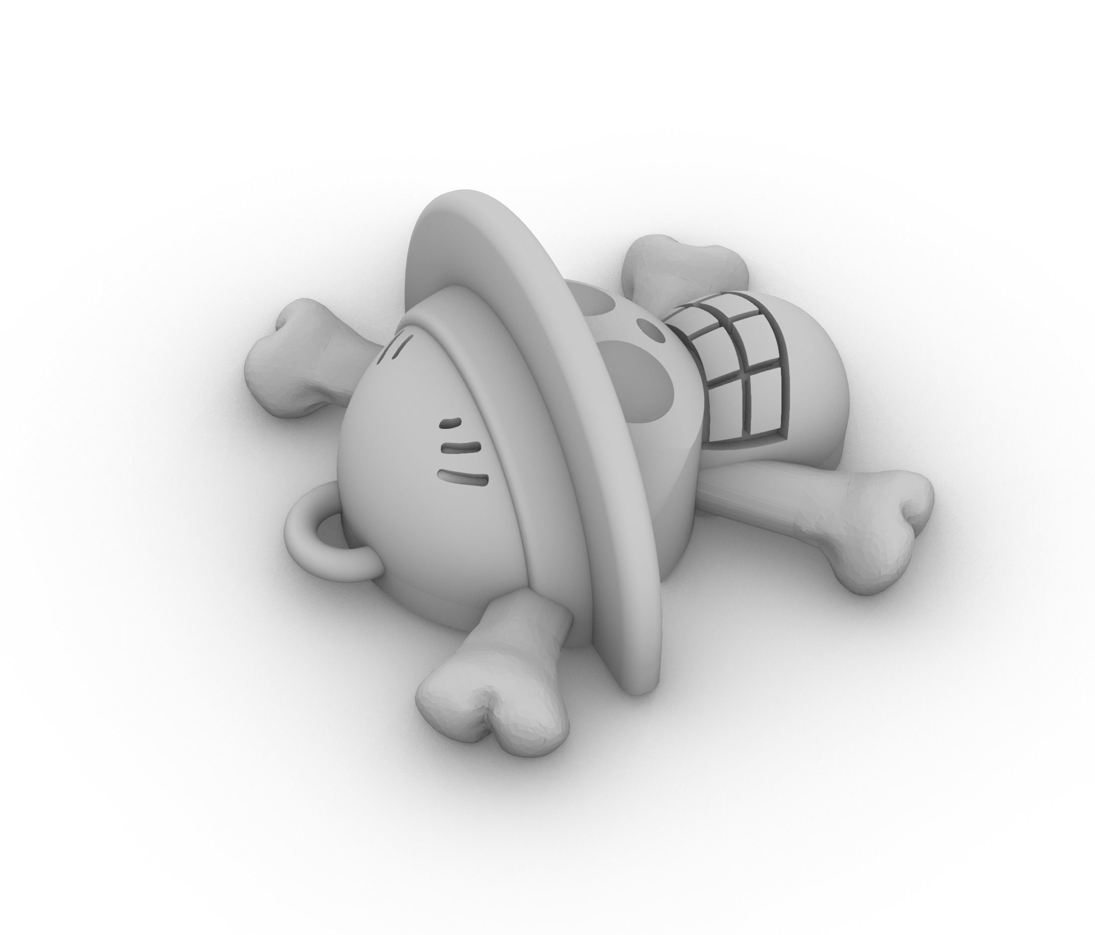 Straw Hat Pirates Pendant 3D print model_2