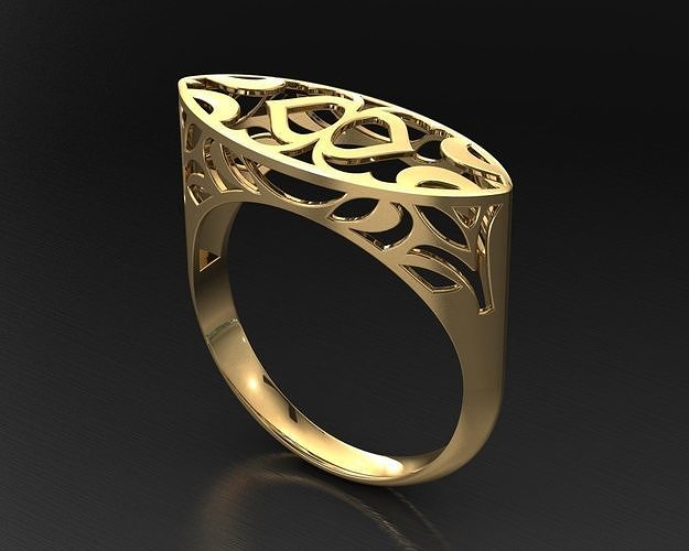 Ring in 5 sizes Free 3D print model