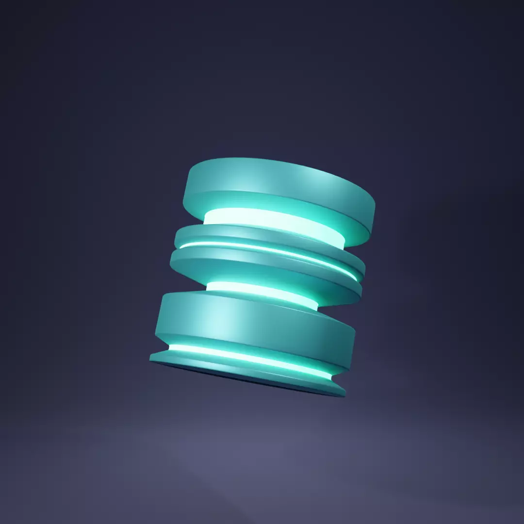 Number 4 cylindrical object Free 3D model