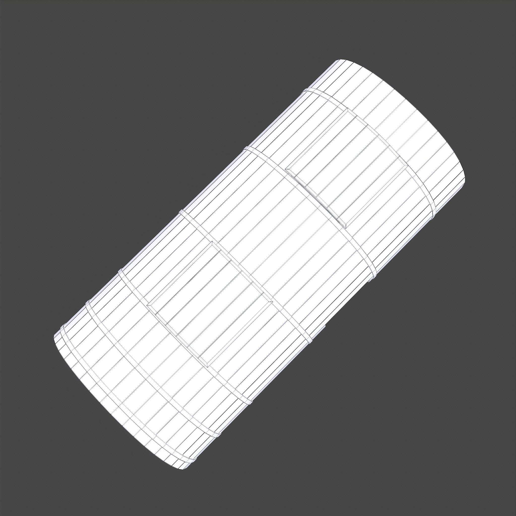 Medieval Wagon Low-poly 3D model_29