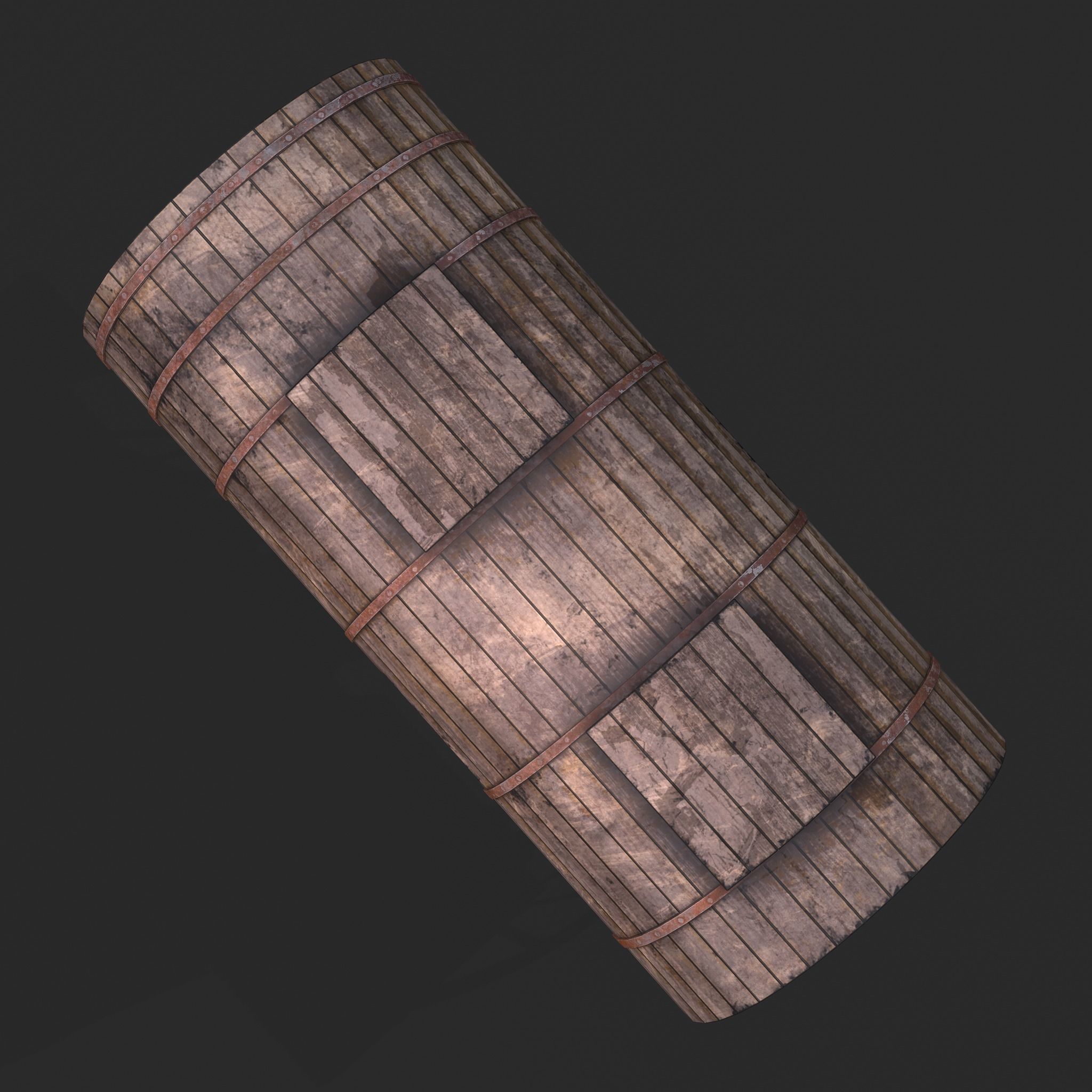 Medieval Wagon Low-poly 3D model_18