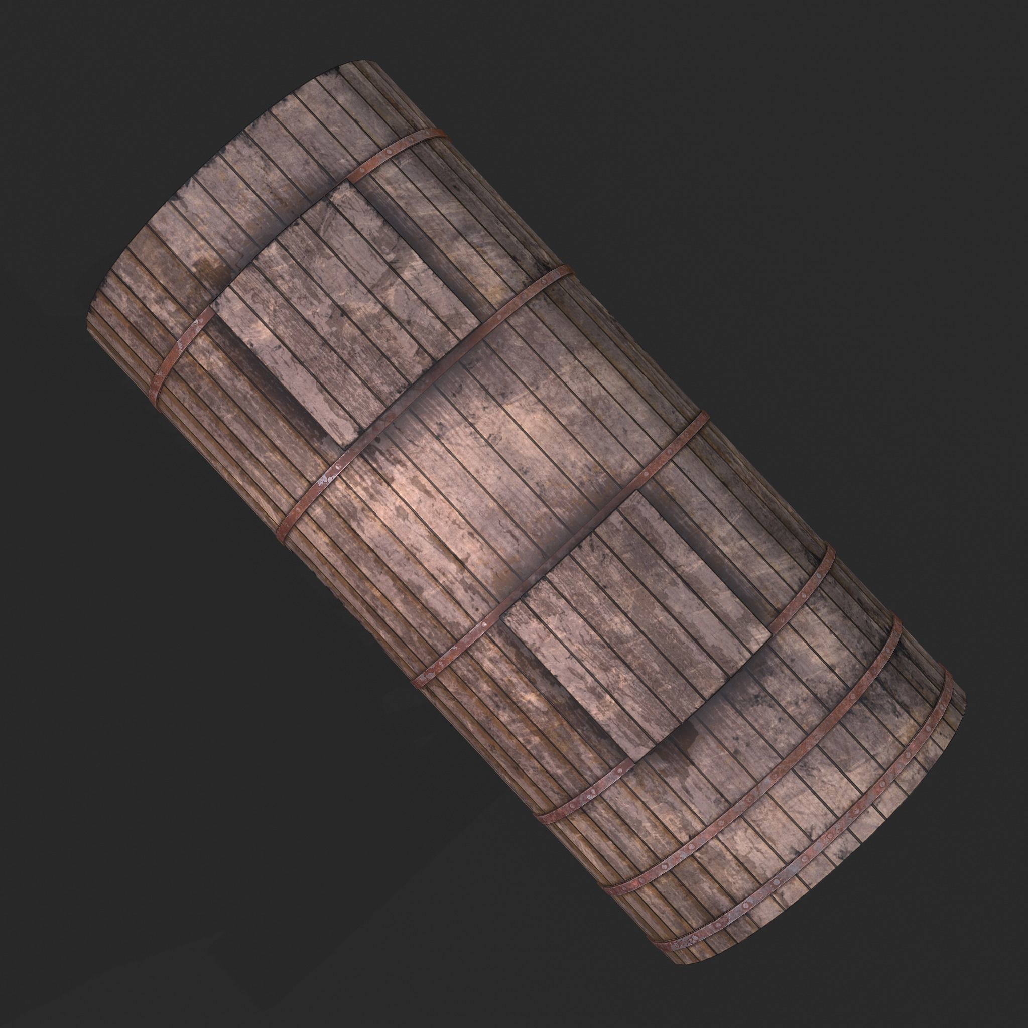 Medieval Wagon Low-poly 3D model_22