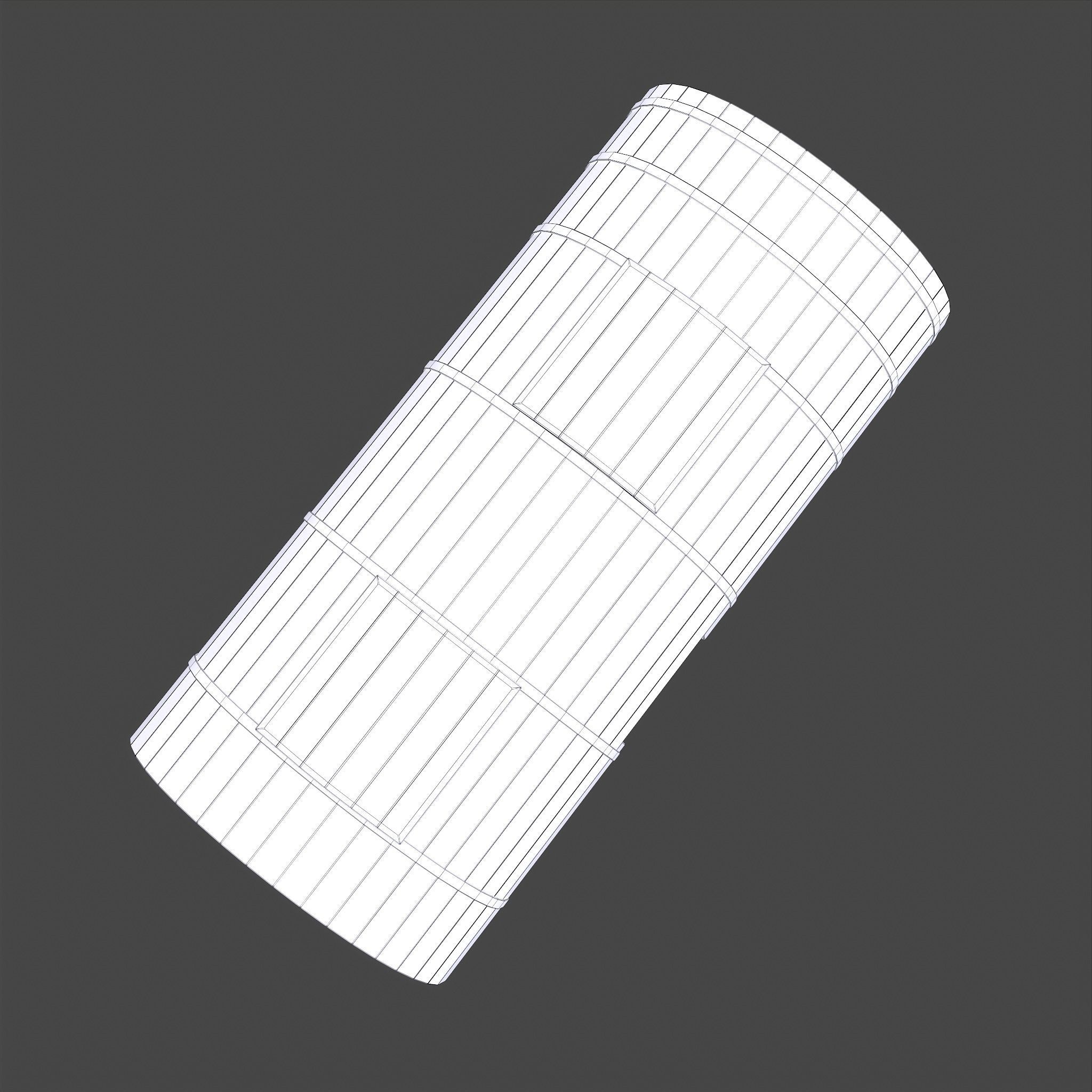 Medieval Wagon Low-poly 3D model_27