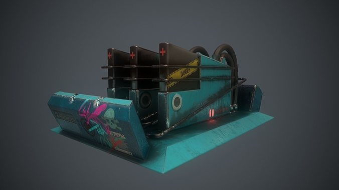 Sci-fi Station 04 Low-poly 3D model