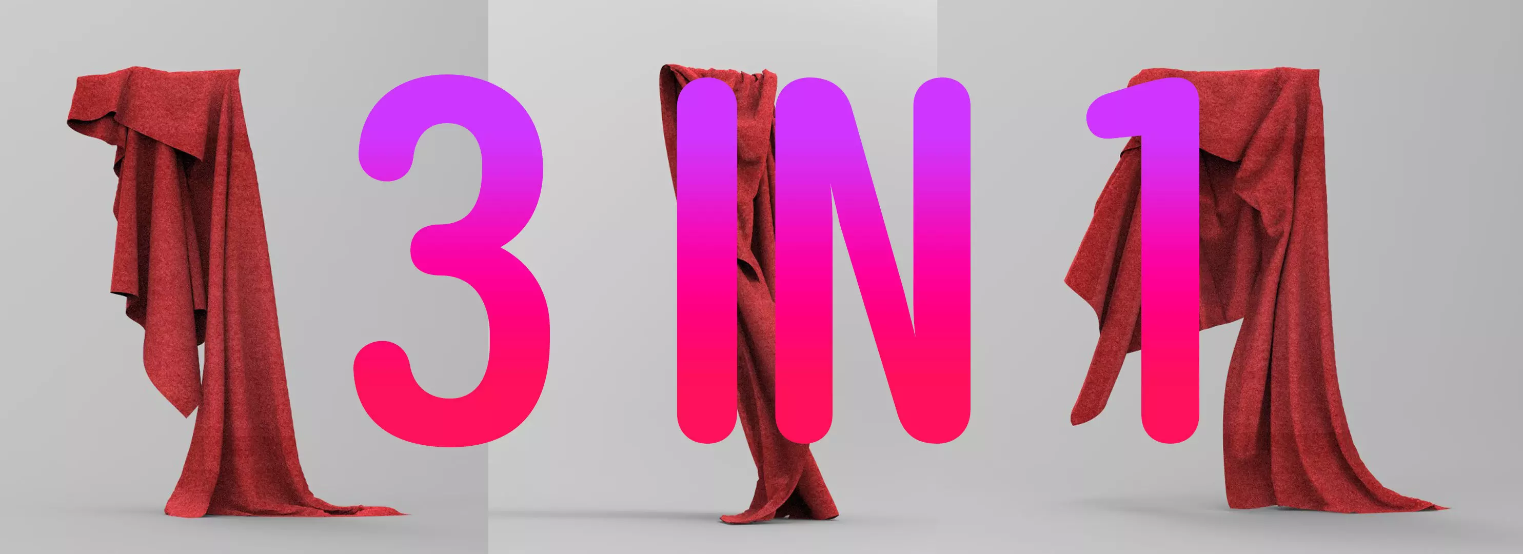 Clothing FBX 3 in 1set 1 Low-poly 3D model
