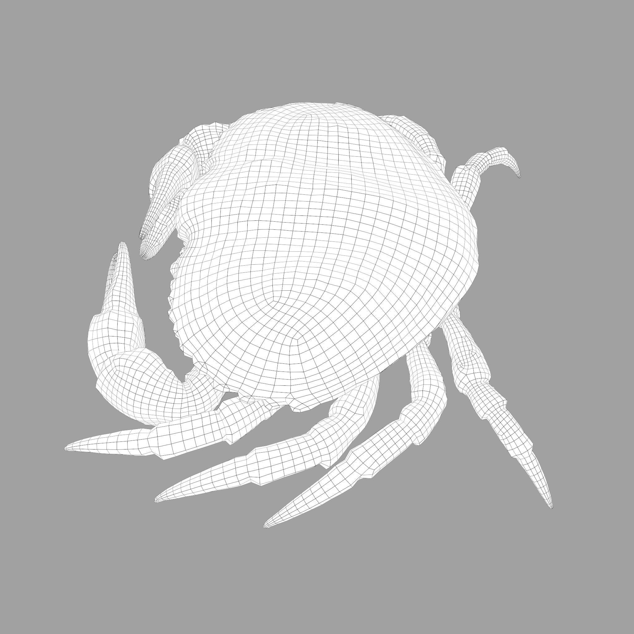 Crab Big Red  Low-poly 3D model_28