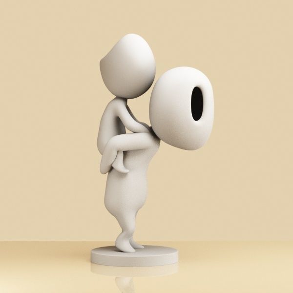 Set of Kodama 003-004 3D print model_6