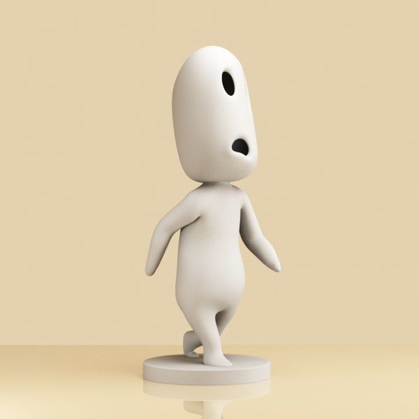 Set of Kodama 003-004 3D print model_15