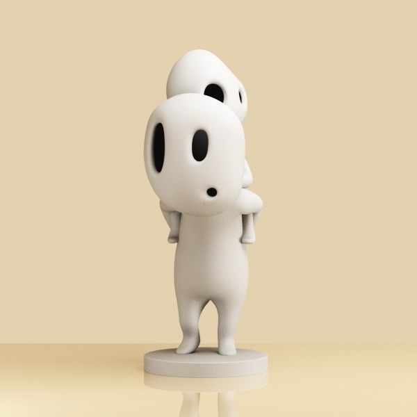 Set of Kodama 003-004 3D print model_8