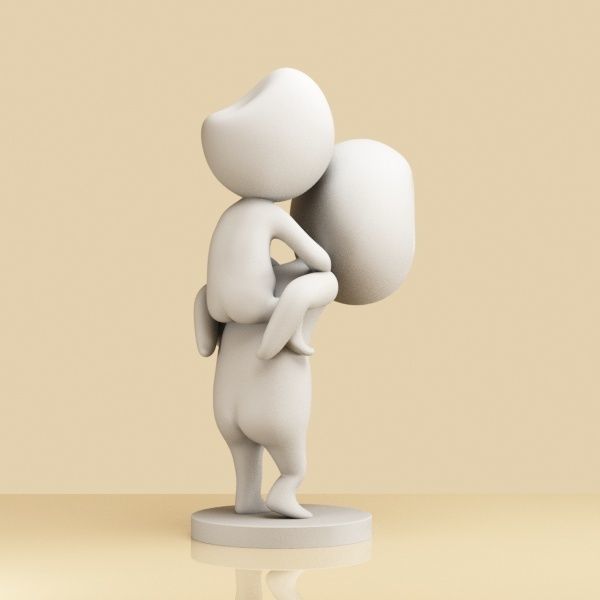 Set of Kodama 003-004 3D print model_5