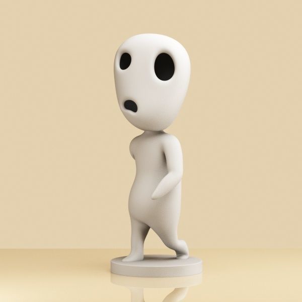 Set of Kodama 003-004 3D print model_10