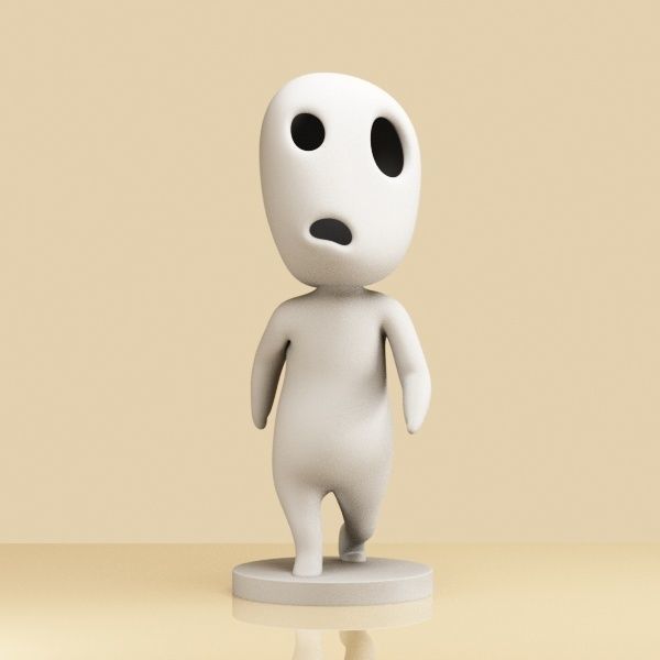 Set of Kodama 003-004 3D print model_9