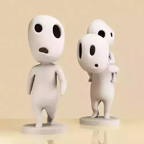 Set of Kodama 003-004 3D print model