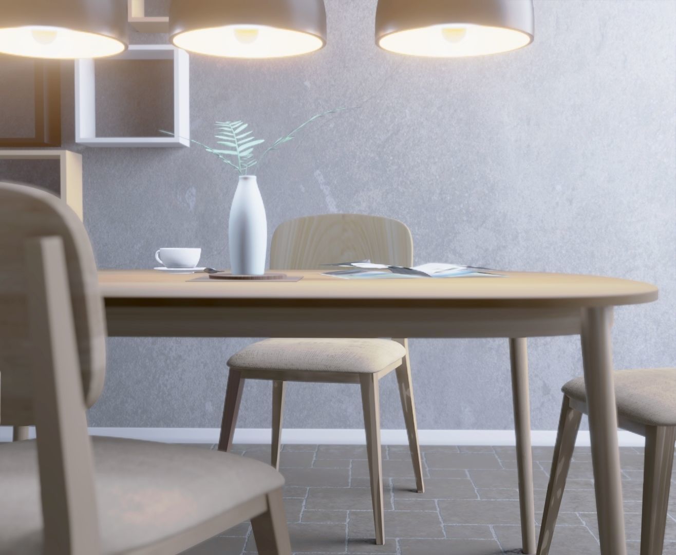 Dining room  3D model_1