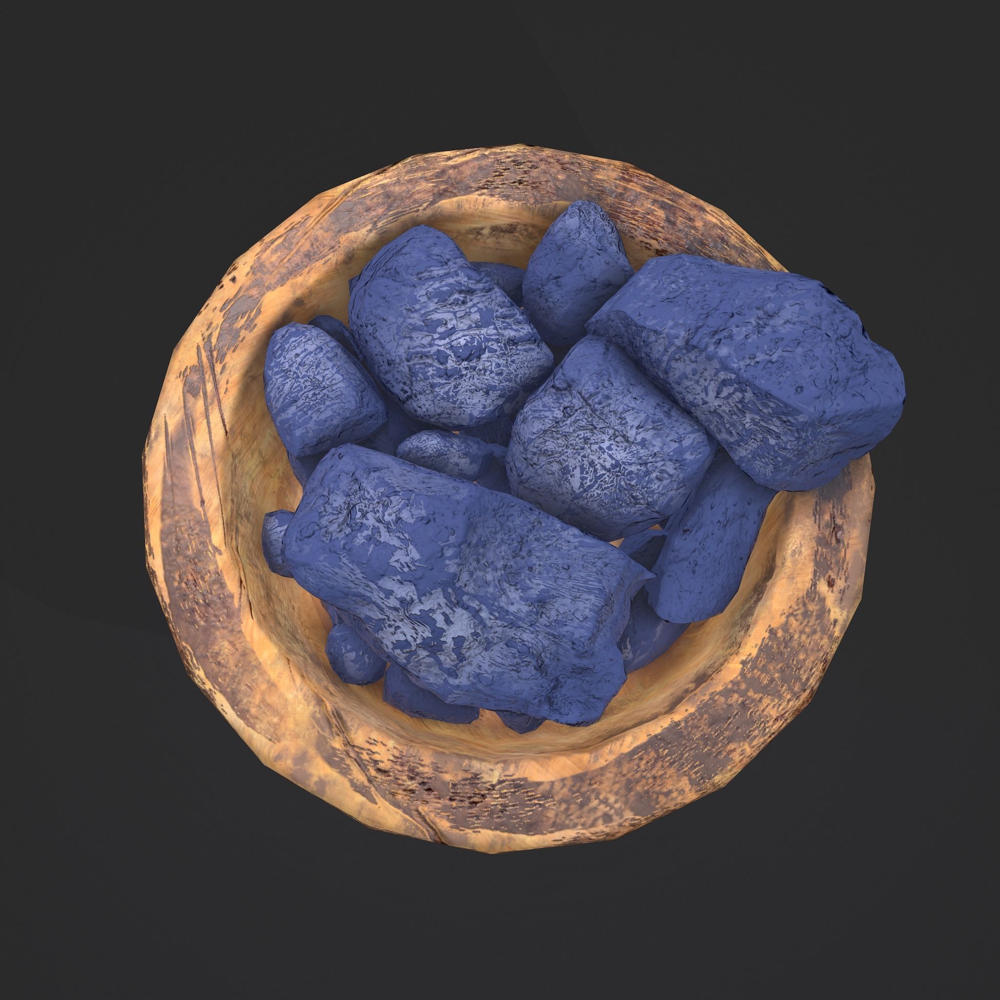 Dry Dye Chunks Low-poly 3D model_23