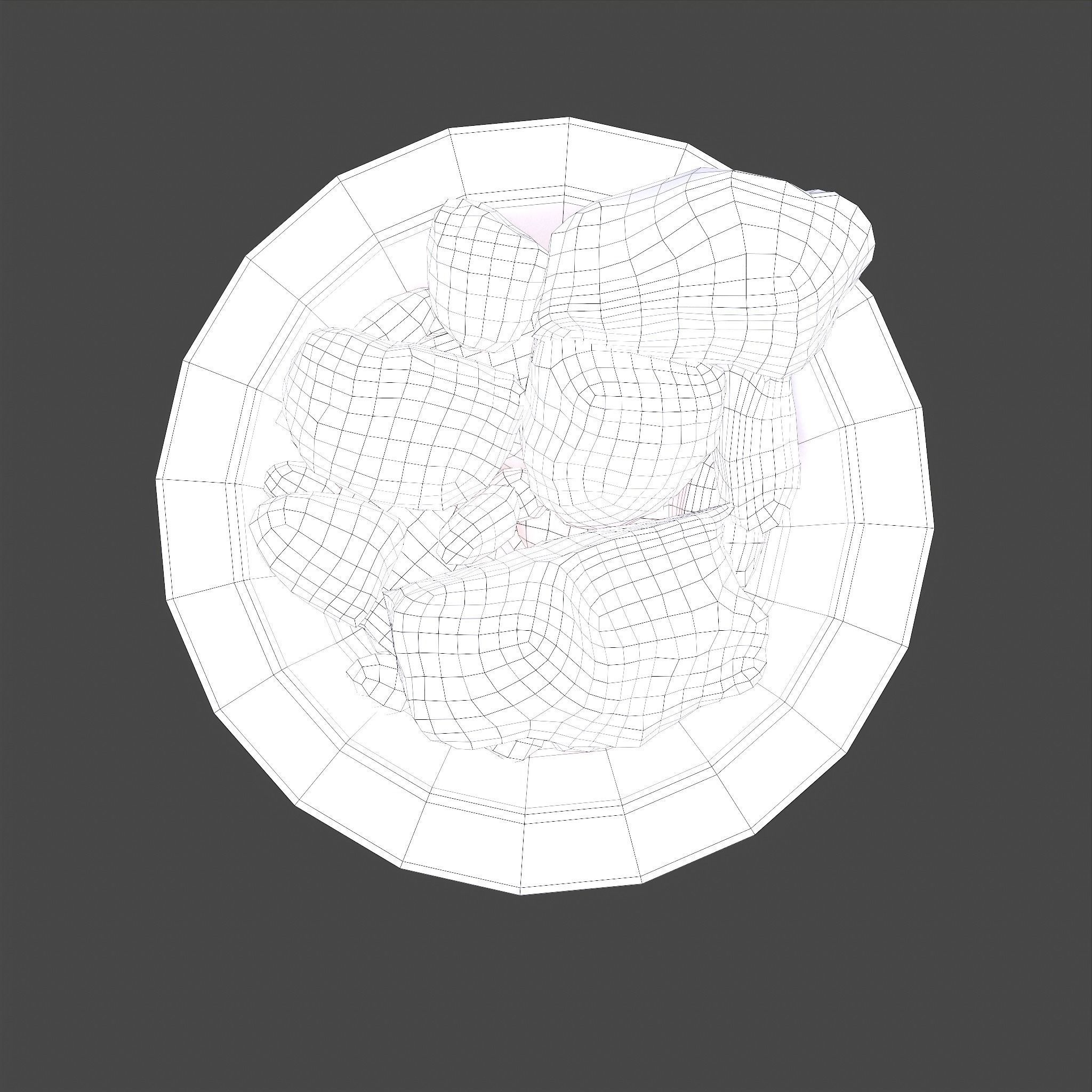 Dry Dye Chunks Low-poly 3D model_39