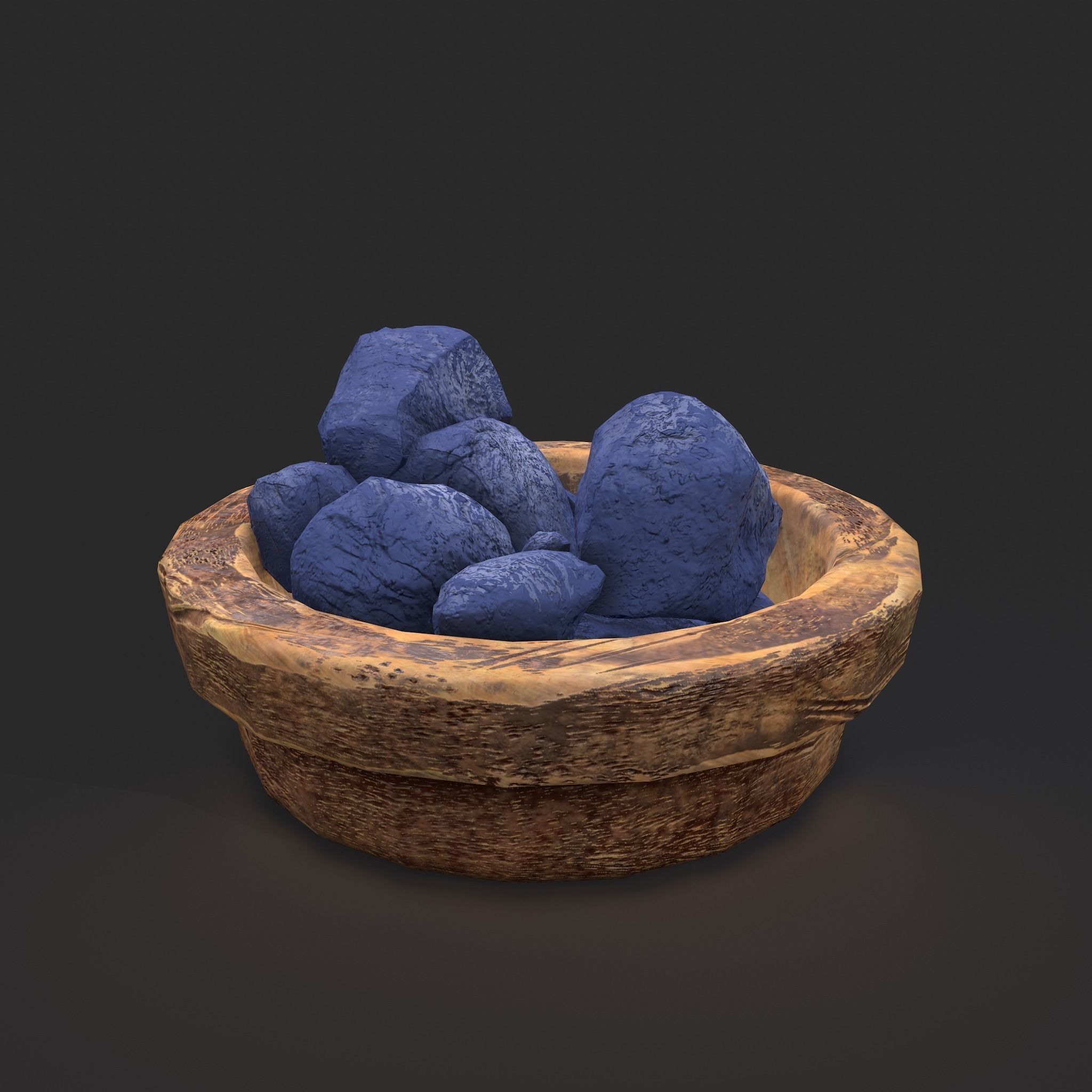 Dry Dye Chunks Low-poly 3D model_6