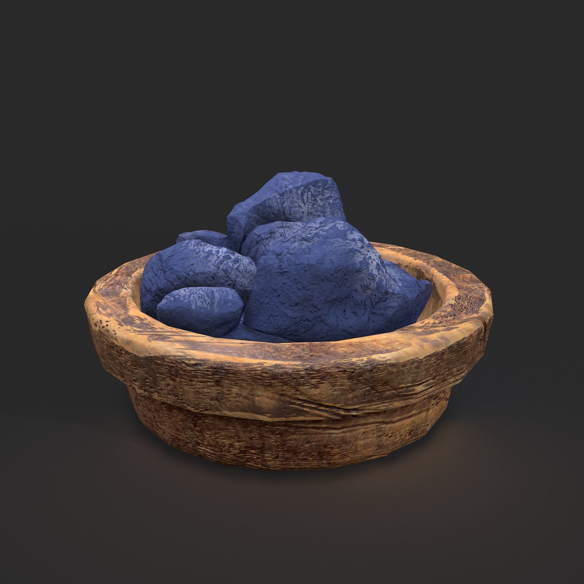 Dry Dye Chunks Low-poly 3D model_45