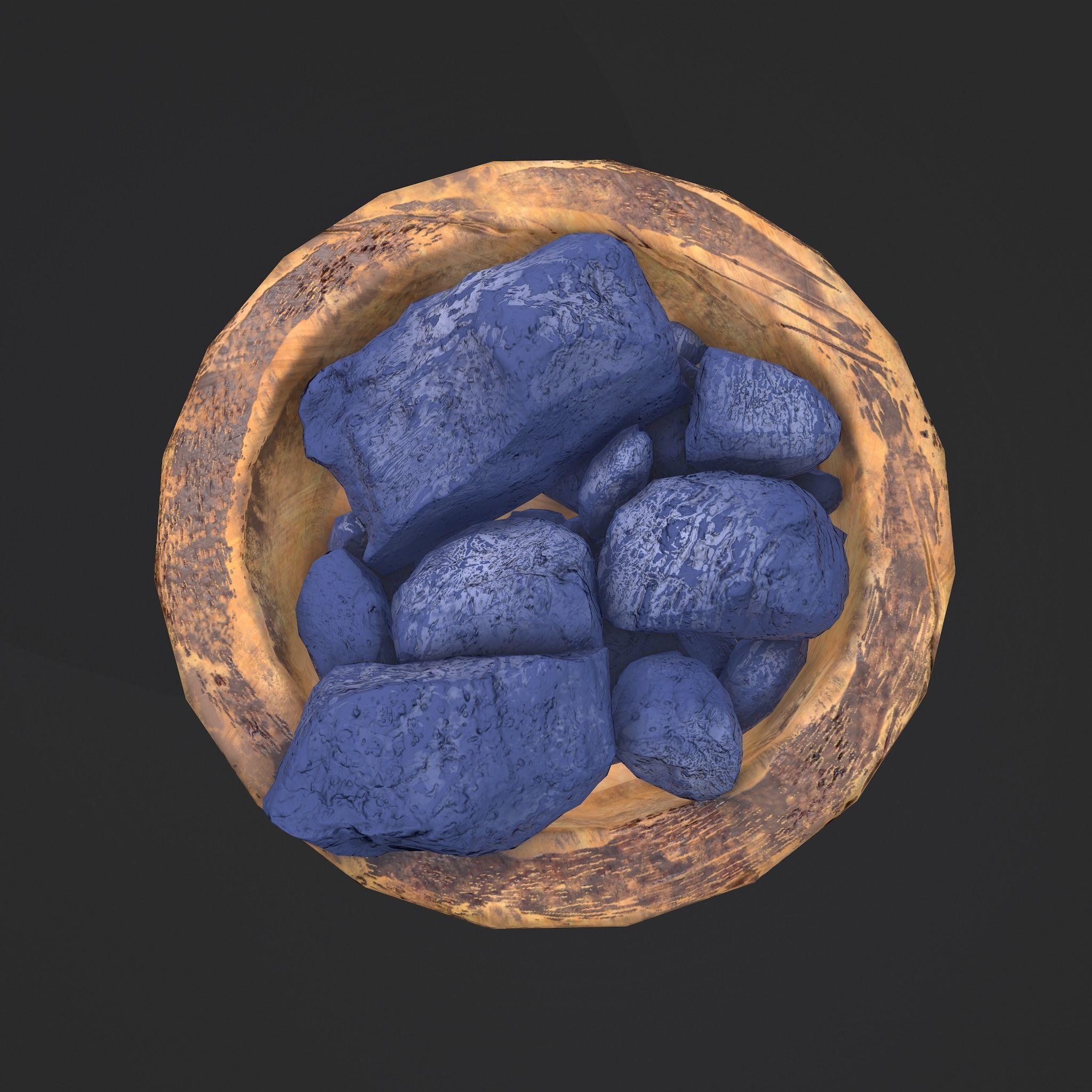 Dry Dye Chunks Low-poly 3D model_24